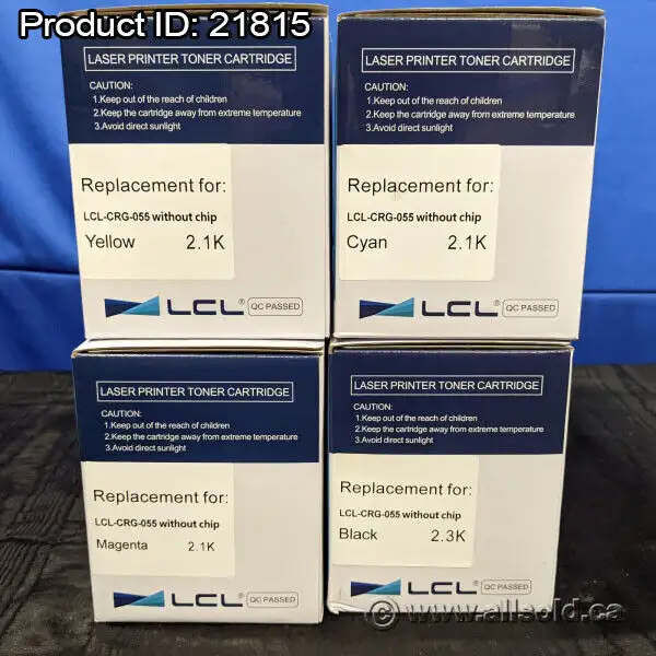 Set of 4 CRG055 Toner Toner Cartridges for Canon Printers in Printers, Scanners & Fax in Calgary - Image 3