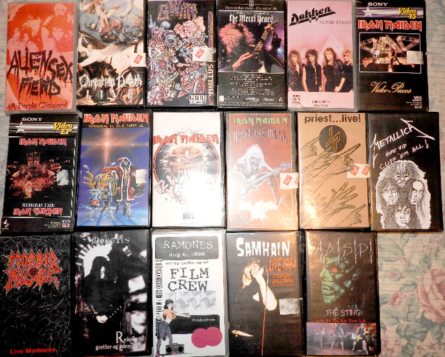 FS Metal Punk Goth VHS Iron Maiden Dokken Metallica Wasp Samhain in CDs, DVDs & Blu-ray in Edmonton - Image 2