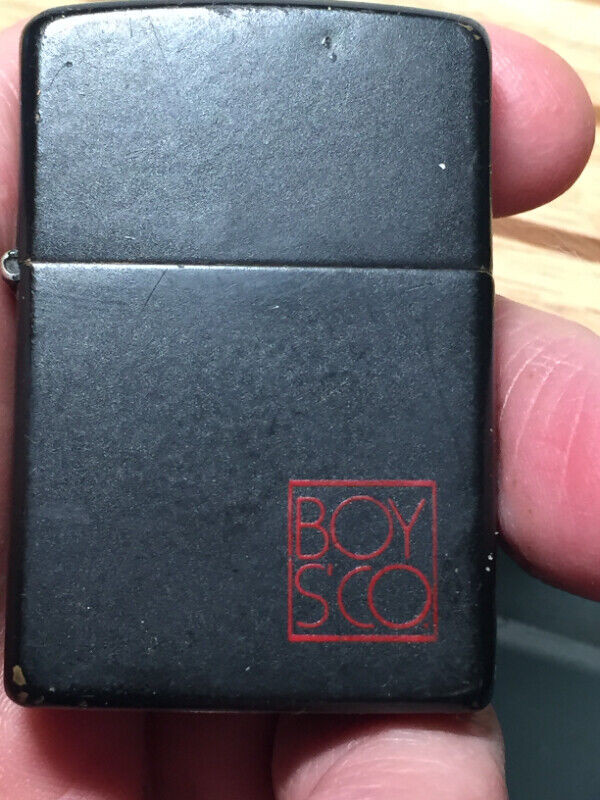 Vintage Zippo Lighter BOY SCO Black Color in Arts & Collectibles in Vancouver