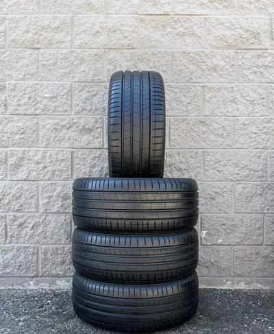 Pirelli PZero PZ4 Run Flat MOE Rated Summer Tires. 2x 225 40 19 & 2x 255 35 19 (98%). Fits: Mercedes...