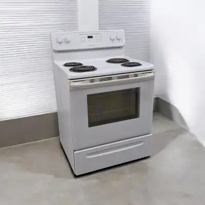 Frigidaire Electric Range - 30" Coil Top - White Stove - CFEF, View more