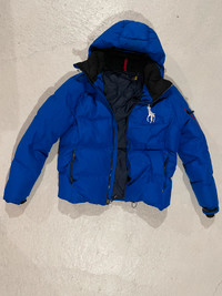 Polo down jacket almost new 