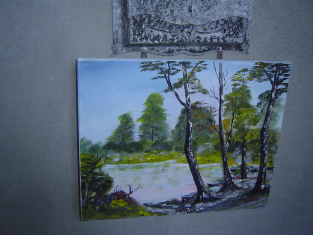 Peinture scène d'été,acrylique, 16X20 dans Art et objets de collection  à Laval/Rive Nord - Image 4