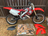 Parting out 2001 Honda CR250 w/ 1996 CR250 Motor Parts Bike Part