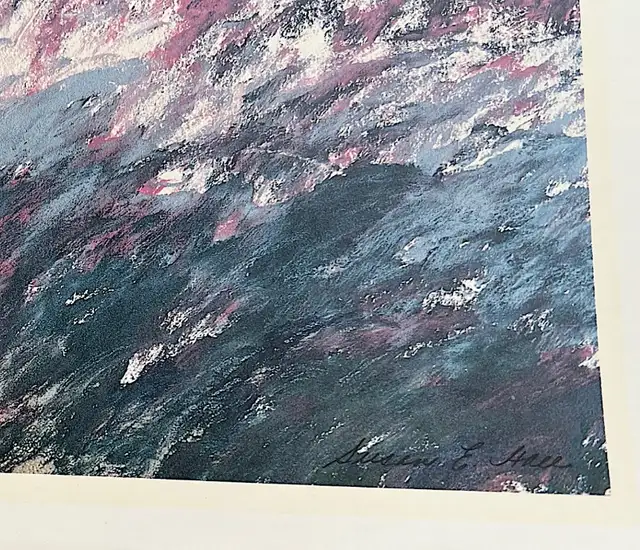 SUSAN E. HALL UNIQUE MONOTYPE ART PRINT - 1989 NY GRAPHICS - $55 in Other in Winnipeg - Image 4