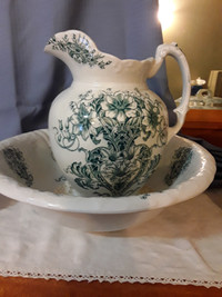 6  piece Antique bowl & pitcher set