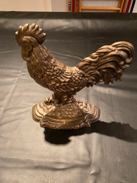 Statuette coq en bronze
