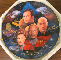Star Trek 30 Years "Captain's Tribute" collector plate