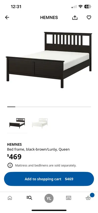 IKEA Queen Bed Frame, View more