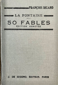 Antiquité 1951 Collection. 50 Fables de LA FONTAINE