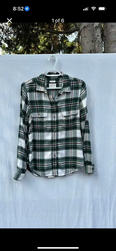 American Eagle Soft Plaid Button Down Shirt, View more
