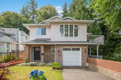 Beautifully renovated upper level 3 bedroom and 2 bath house (unfurnished) in quiet N. Surrey neighb...
