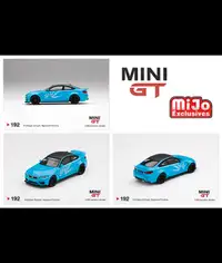 Mini GT hot wheels 1:64 LB-WORKS BMW M4 Baby Blue Diecast Model