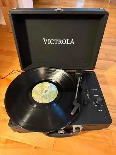 Victrola portable turntable, View more
