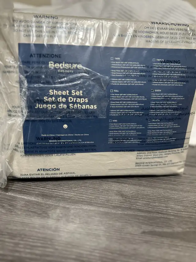 NEW-Bedsure Sheet Set - Queen Size in Bedding in Mississauga / Peel Region - Image 6