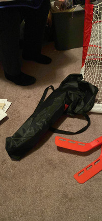Mini stick hockey in a bag
