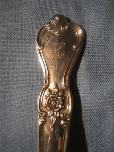 #36 - 121B  SIGNATURE silverware set for 4, Monogramed "H", View more