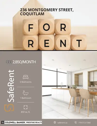 Ground level 3 bedroom (Coquitlam)