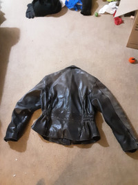 Ladies motorcycle leather jacket