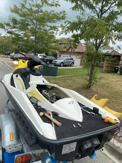 Sea jet is a Chinese make machine needs a new engine motor is seized from under water. First come fi...