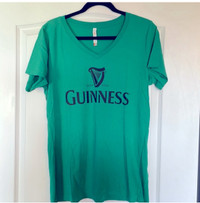Ladies Guinness v neck T shirt 