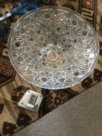 Glass punch or fruit bowl