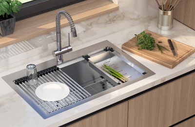 NEW Artika 31" 16-Gauge Workstation Sink Kit (Retails $480), View more
