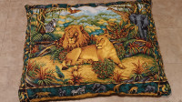 Big pillow or dog bed new, jungle animal print