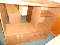 Pressed wood entertainment unit