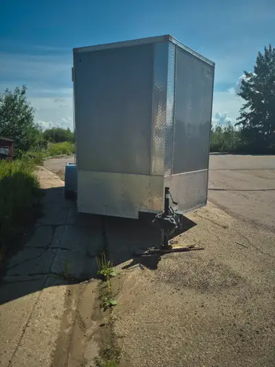 **Sold Pending** 14 ft enclosed trailer for sale good condition. Some minor hail damage