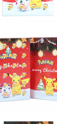 24 PCS Pokemon Christmas 2022 Advent Calendar  Brand New 
