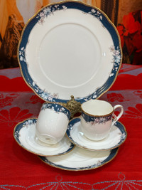 Noritake Sandhurst 22k gold trim tea cup & saucer, mint conditio