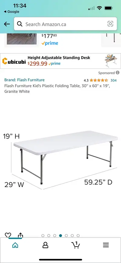 FLASH FURNITURE Commercial- Grade table. Ideal for indoor & outdoor use. All info in pictures.