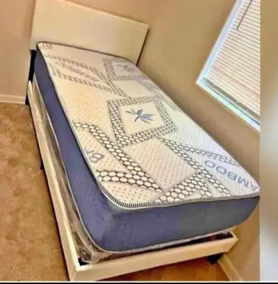 SALE!!brand new twin size bed frame and mattress for sale, View more