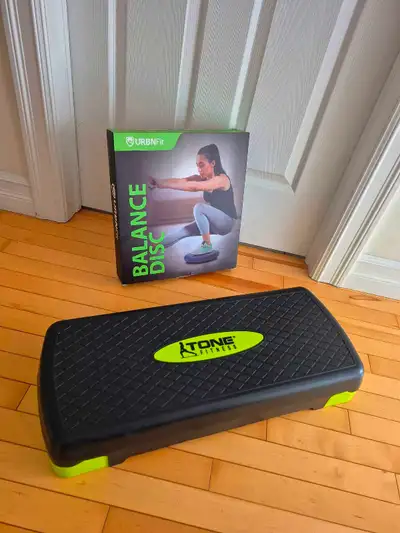 NEW Tone Fitness Aerobic Step + NEW Balance Disk, View more