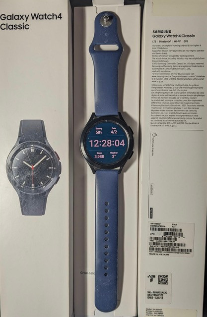 Samsung Galaxy Watch 4 Classic - LTE Model - like new dans Téléphones cellulaires  à Laurentides - Image 3