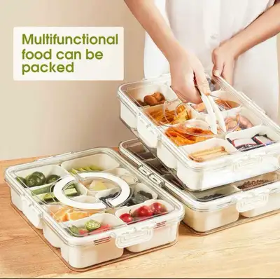 Divided serving tray, portable. Brand New! For fruit, Charcu, View more