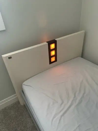 Bedframe with Lights & Drawers, View more