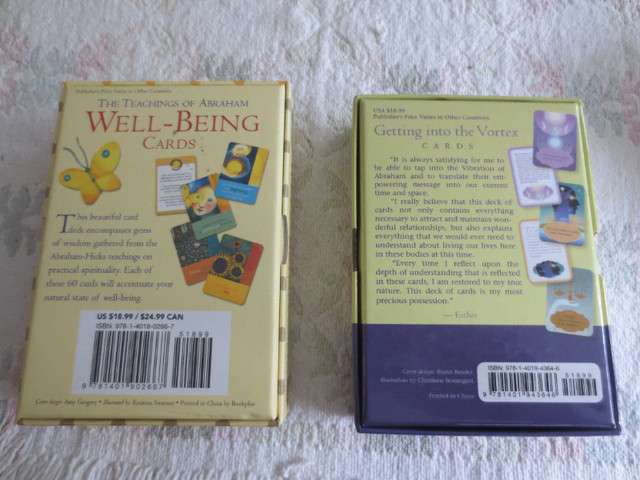 60 Well being cards, 60 Getting into the Vortex cards, $20 both dans Loisirs et artisanat  à Timmins - Image 2