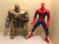 Spider-Man Thanos Action Figure Lot Marvel Comics