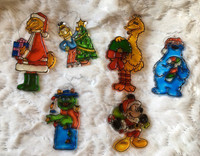 Vintage Sesame Street Christmas Tree Ornaments 