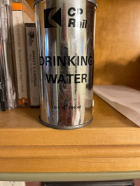 CPR can of drinking water
