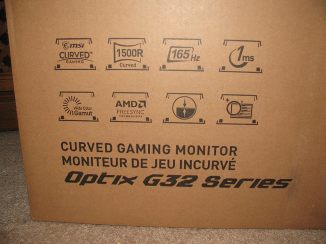 MSI - Optix G32C4 Curved Gaming Monitor 1080P/165 Hz in Monitors in Oakville / Halton Region - Image 4