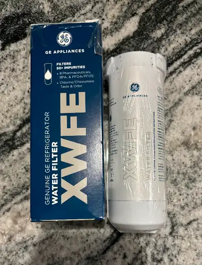 Brand new, open box GE refrigerator water filter Model xwfe $30 Porch pick up Niagara Falls by Canad...