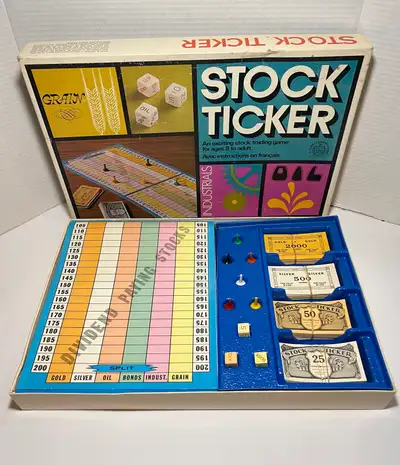 VTG RARE Stock Ticker Board Game Copp Clark Canadian Complete, View more
