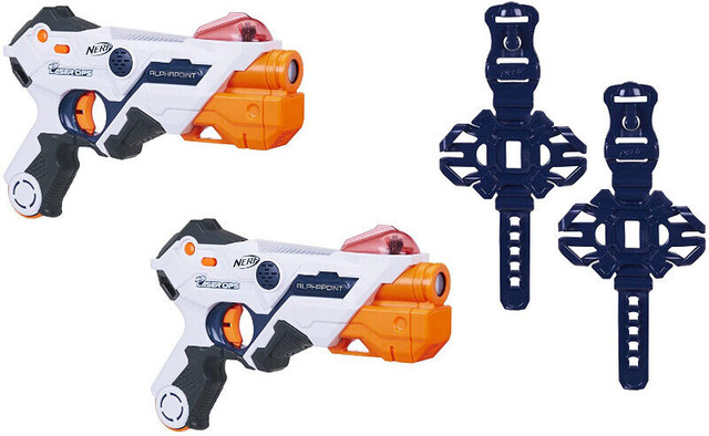 NEW Nerf Laser Ops Alpha Point Blaster 2-Pack Laser Gun Tag in Toys & Games in Oshawa / Durham Region