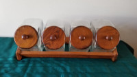 4 Cannister set and wood stand New Price