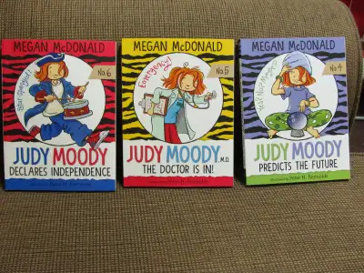 Judy Moody Books by Megan McDonald. Each book is $4.00