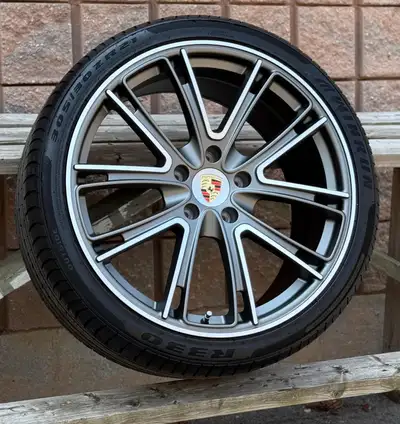 NEW FORGED 21”Taycan/Panamera/Etron Exclusive Design(5x130)+tires Set of FORGED 21" Porsche Exclusiv...