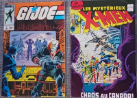 Bandes dessinées en français années 80 X-Men GI JOE